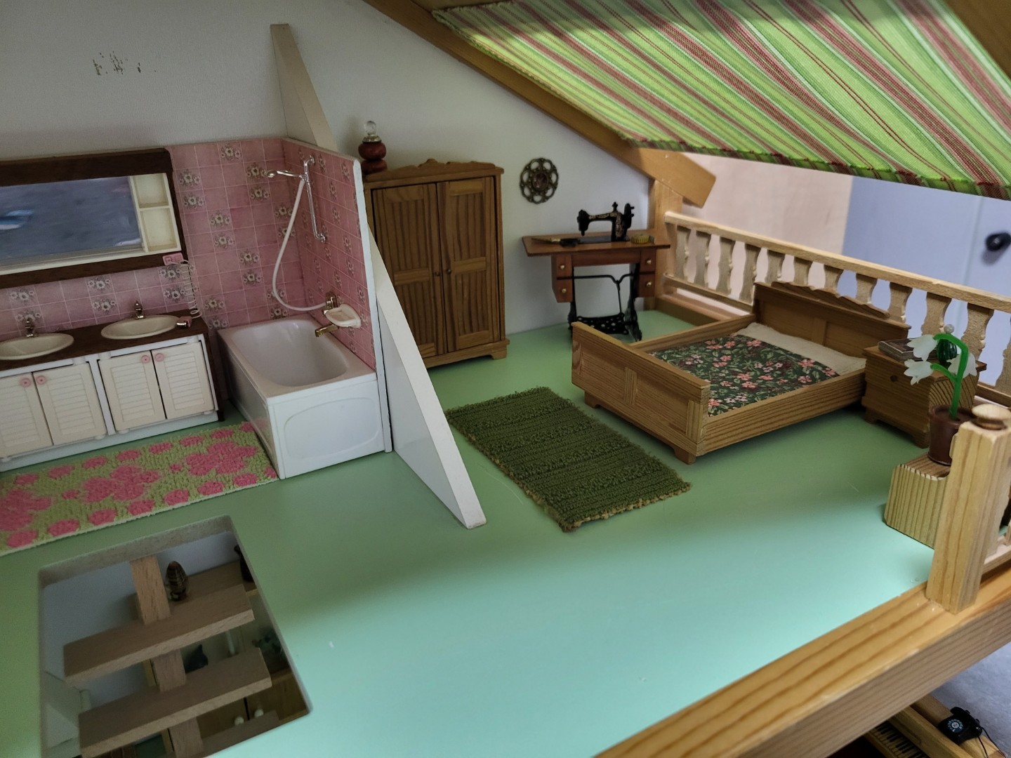Bad und Schlafzimmer